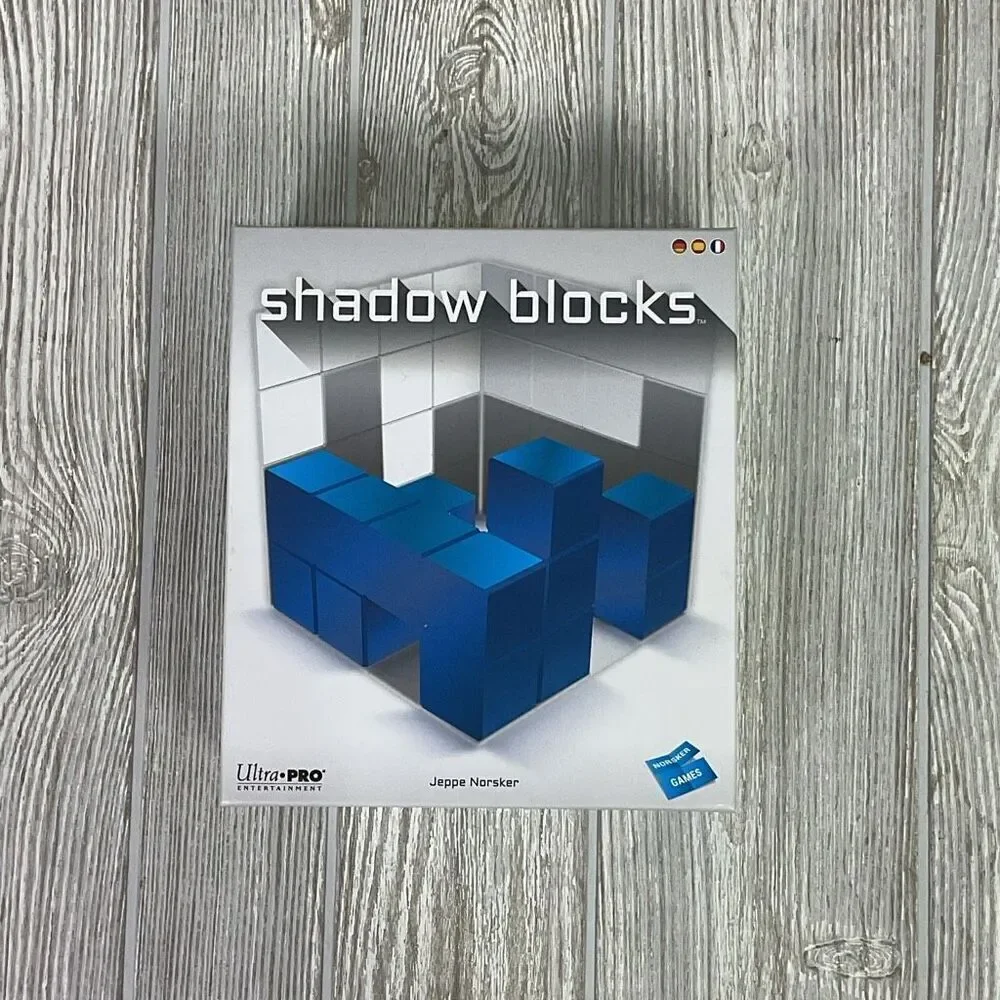 Shadow Blocks Puzzle Game by Jeppe Norsker English Edition Complete Game in Box